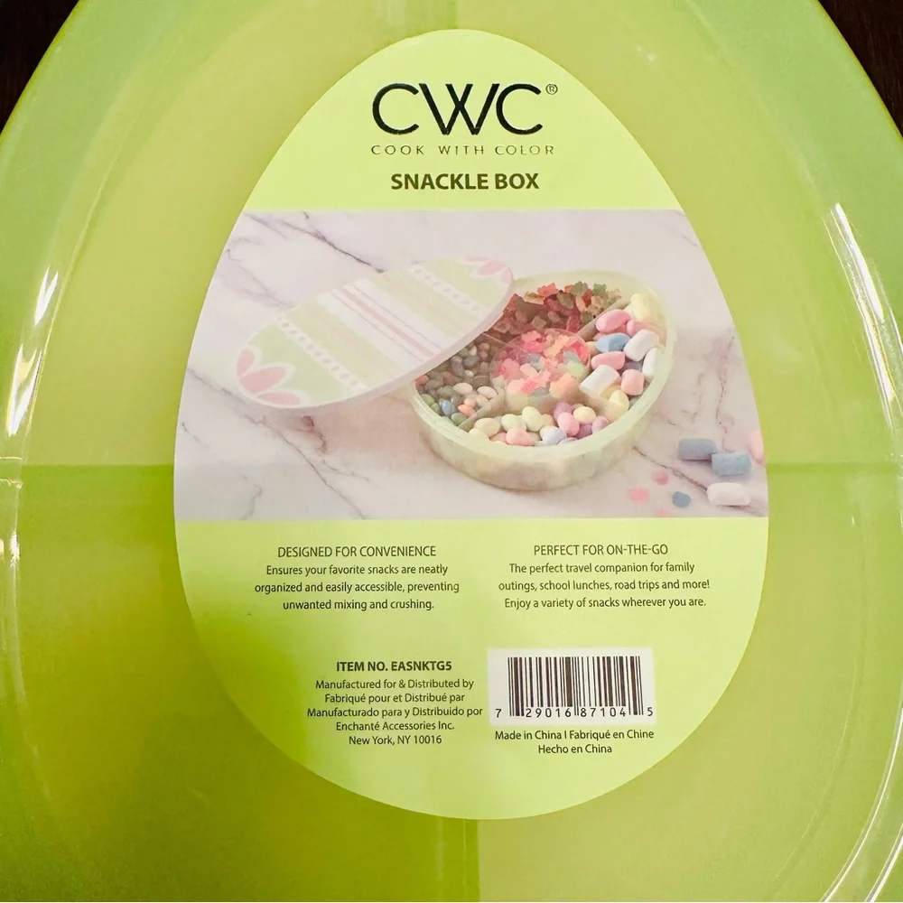 CWC Spring Easter Egg Snack Box Food Storage Container & Cookie Cutters Bundle - Picture 6 of 10